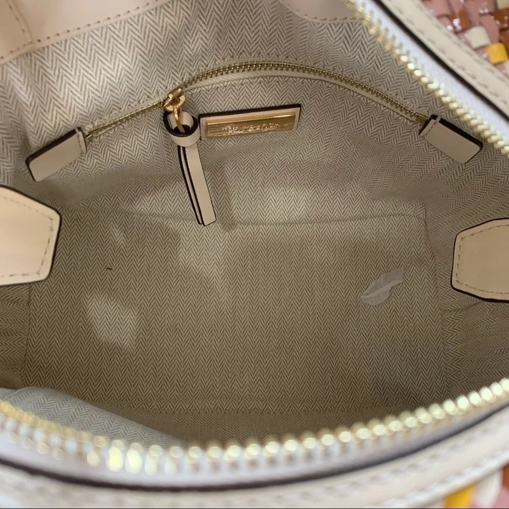 New! Tory Burch Thea Woven Mini Slouchy Satchel